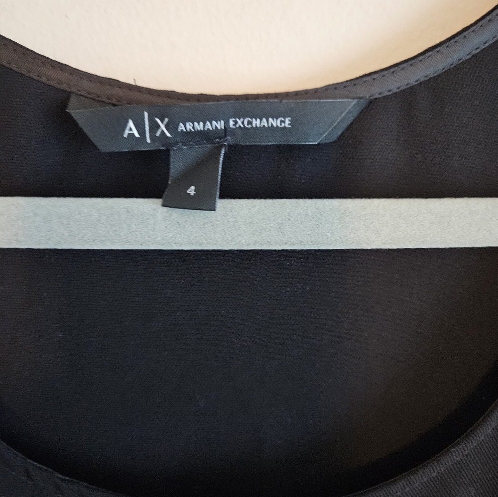Armani Exchange Elegant Sleeveless Dress, Size 4, Black - Picture 3 of 7